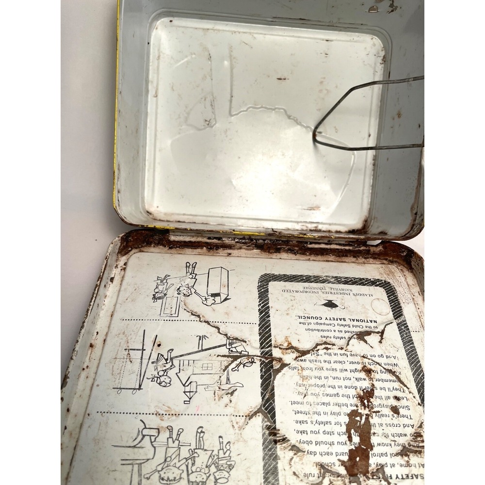 Kelloggs Cereal Frosted Flakes Rice Krispies Lunchbox Aladdin Vintage 1969 USA - Picture 8 of 8
